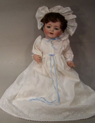 Antique 17 inch German George Borgfeldt Bisque Head Baby Doll 2