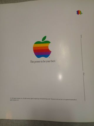 1990s Apple Macintosh Hard Book Cover With Name And Date