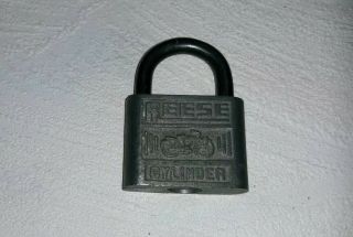 Vintage Aluminum Usa Made Reese Cylinder Bicycle Lock