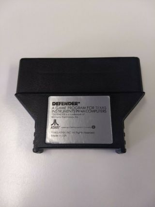 Defender For Texas Instruments Ti 99/4a Computer System