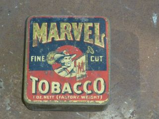 Marvel Tobacco Tin 1oz Perth Australian Fine Cut Michelides Ltd Empty Rare