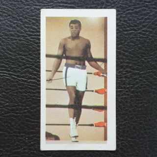 1971 Barratt Cigarette Famous Sportsmen Boxing Muhammad Ali Cassius Clay Card