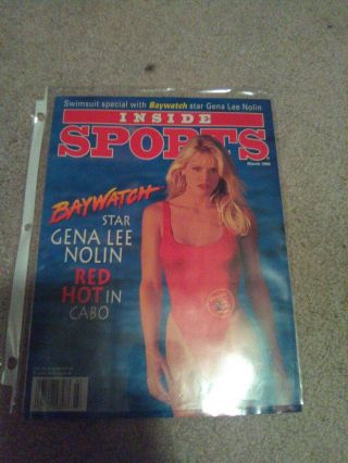 March 1996 Inside Sports Swimsuit Issue Gena Lee Nolin/baywatch Cover
