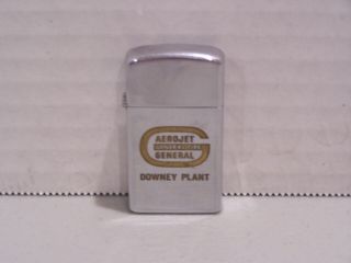Vintage Zippo Aerojet General Tire Cigarette Lighter Advertising Downey Plant