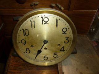 1930s Grandfather Clock Spring Driven Westminster Chime Movement,  9.  5ins Dial