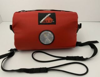 Vintage Usa Cannondale Handlebar Bag W Bracket Red Nylon With Reflector