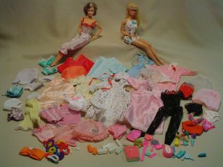Vintage Barbie Doll Clothes - Lingerie And Nightwear 60 