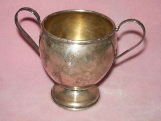 Vintage Ariston Sterling Silver Loving Cup Bowl 93.  5 Grams Scrap Or Use
