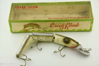 Vintage Creek Chub Triple Jointed Pikie Minnow Et26