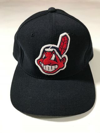 Cleveland Indians Hat Vintage Snapback American Needle Mlb Cap Baseball 90s