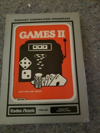 Trs - 80 Pocket Computer Program " Games Ii "