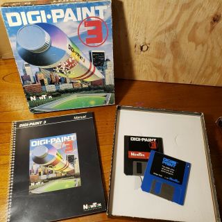 Digipaint 3 Digi - Paint (commodore Amiga 500 1000 2000) Newtek Paint Graphics Etc