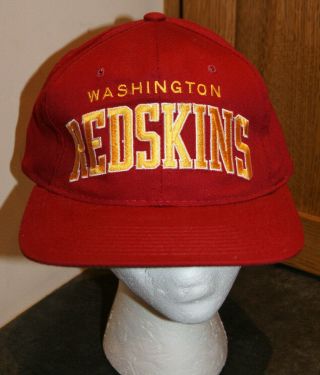 Vtg 80s 90s Washington Redskins Starter Spell Out Snapback Hat Cap " The Classic "