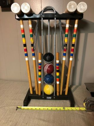 Vintage Forster Croquet Set With Stand