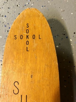 VINTAGE 1960 ' s SOKOL Surf Skate Steel Wheel Skateboard 2