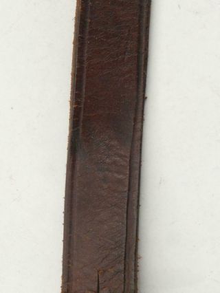 WW2 Vintage Japanese Army Leather Sword Hanger Belt b11490 2