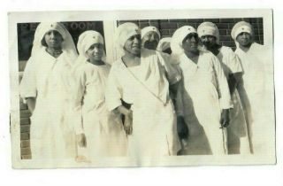 Rare Vintage Photo Group Of African American Red Cross Nurse Nurses Us