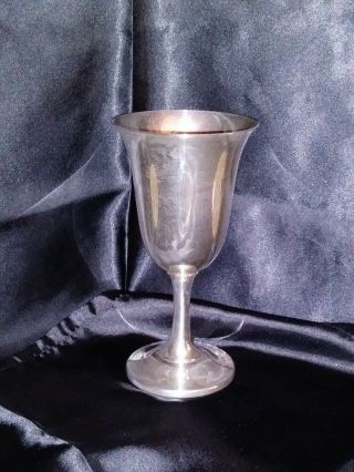 Vintage Sterling Silver Wine/water Goblet.  Wallace 14,
