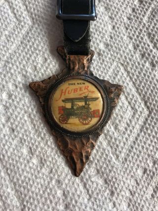Huber Mfg Co.  Steam Traction Engine Whitehead & Hoag Antique Fob