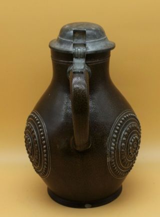 Antique Bellarmine jug Bartmannskrug whole German stoneware jar pitcher stein 3