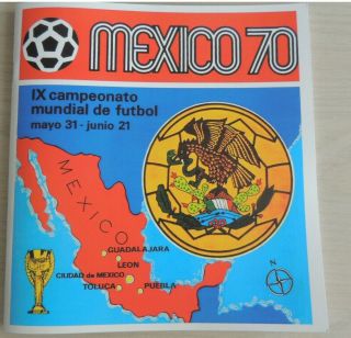Panini Album World Cup Mexico 1970 Complete With All Stickers Reprinted Version