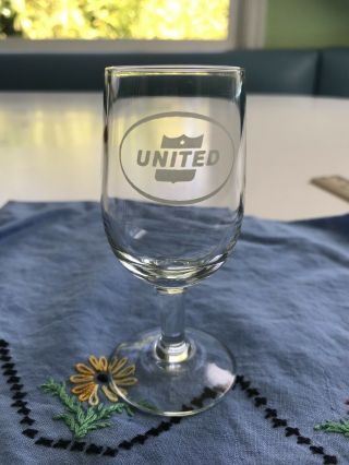 Vintage United Airlines Cordial Shot Glass