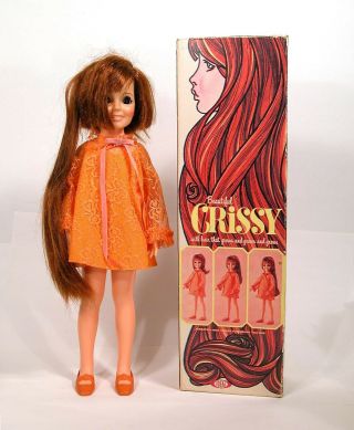 Vintage 1969 Ideal Crissy Doll With Hair That Grows & Box