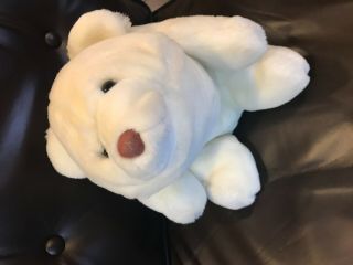 Gund Snuffles 1980 Plush White Stuffed Animal 10 " Polar Bear Teddy Vintage Toy