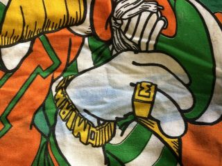 Vintage 90s Sebastian the Ibis Miami Hurricanes T - Shirt One Size Stained 3