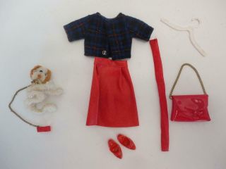 Vintage 1960s Tammy Doll Fashion Outfit By Ideal 9114 Walking Her Pet Complete