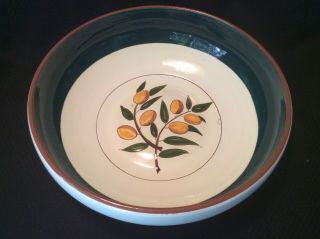Rare Vintage Large 12 " Stangl Kumquat Pattern Salad Serving Bowl