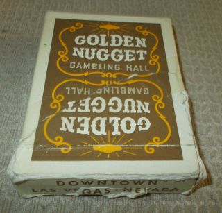 Golden Nugget Gambling Hall Casino Vintage Las Vegas Playing Cards