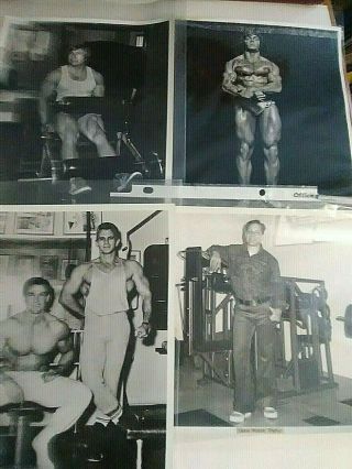 4 8x10 Mozee Photos Pearl - Gironda And Others Vintage Bodybuilders