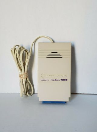 Modem 1200 Model 1670 For The Commodore 64 C64 128 Sx - 64 Vic - 20 Computer