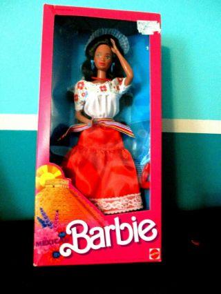 Mattel 1988 Mexican Barbie Dolls Of The World Nrfb Nib