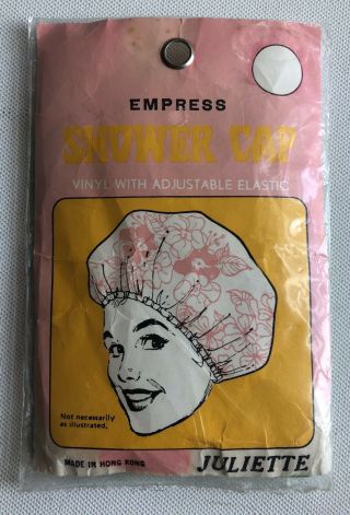 Vintage 1960s Kitsch Green Shower Cap