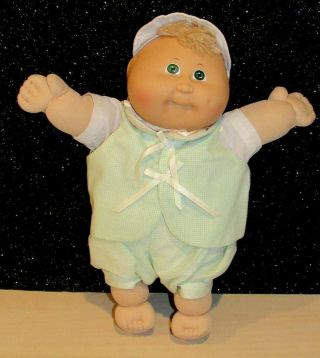 Vintage Cabbage Patch Kid Premie 1985 Bald W/tuft Of Hair W/outfit