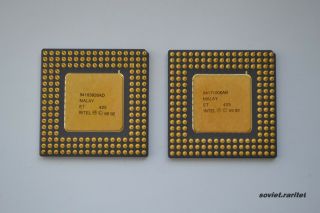 INTEL A80486DX2 - 50 SX808 Socket 3 Processor 50MHz 5V 486 DX2 CPU 3