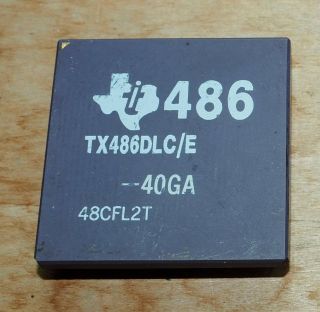Ti Tx486dlc - 40ga 40mhz Ceramic 486 Cpu For 386 Pc Socket Upgrade