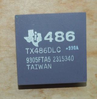 Very Early TX486DLC - 33GA 33Mhz ceramic 486 cpu for 386 PC socket upgrade 2