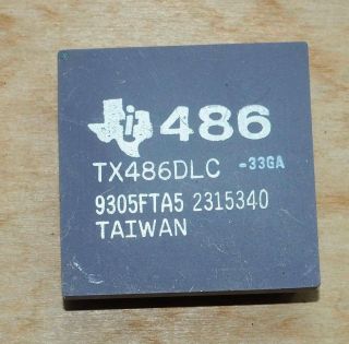 Very Early TX486DLC - 33GA 33Mhz ceramic 486 cpu for 386 PC socket upgrade 3