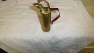 Near And Complete 8 " Vintage Brass Alcohol Lamp With Handle