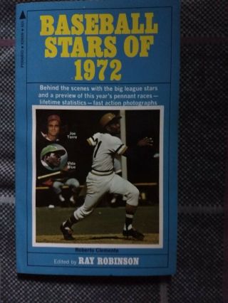 Baseball Stars Of 1972 Paperback Book