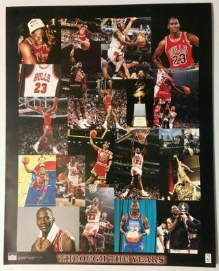 Michael Jordan Through The Years Poster Vintage 1998 Starline 16x20 " Bulls 23
