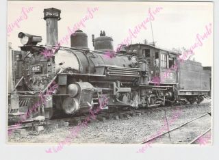 Vintage 5 " X7 " Photo Train Railroad D & Rgw 462 2 - 8 - 2 Durango 1936