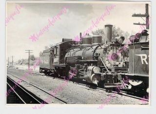 Vintage 5 " X7 " Photo Train Railroad D & Rgw 456 2 - 8 - 2