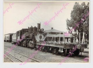 Vintage 5 " X7 " Photo Train Railroad D & Rgw 474 Novelty Ng Engine Sg Flat Car