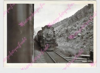 Vintage 5 " X7 " Photo Train Railroad D & Rgw 1800 4 - 8 - 4