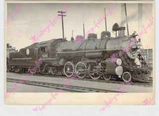 Vintage 5 " X7 " Photo Train Railroad D & Rgw 801 4 - 6 - 2