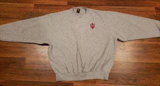 Vintage Nike Team Indiana University Iu Hoosier Sweatshirt Mens Size Xl